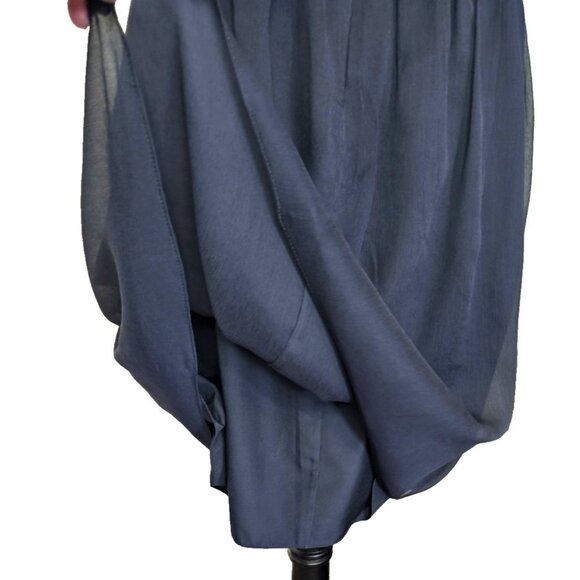 J. Crew Heidi Bridesmaid Dress Silk Chiffon Navy Size Petite 8 NWT - Picture 6 of 11